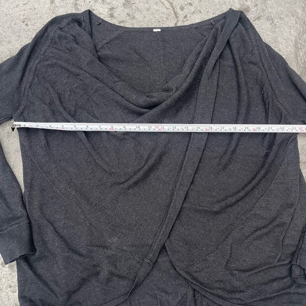 Lululemon Wrap Twist Front Long Sleeve Draped Back Sweater - Picture 4 of 5